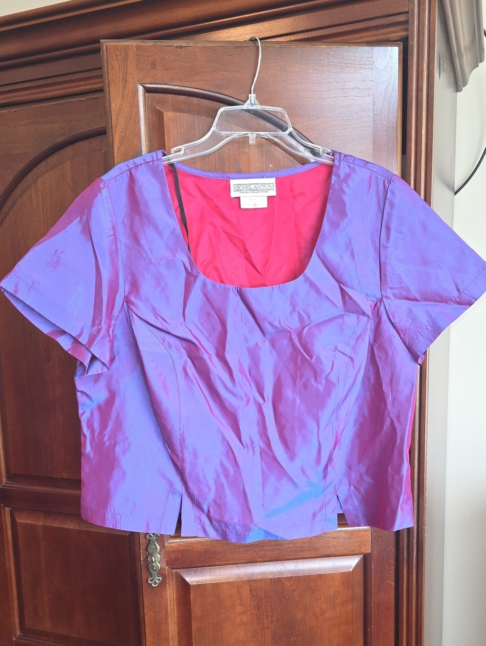 Vintage Iridescent Crop Top